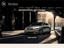 Tablet Screenshot of meridianexecutivelimo.com